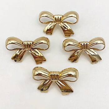 Rosettknappar - metallknappar i 4-pack