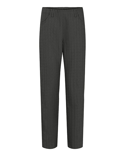 Mirakelbyxa Kelly kort jacquard rand svart