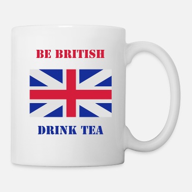 Mugg med text Be British-drink tea
