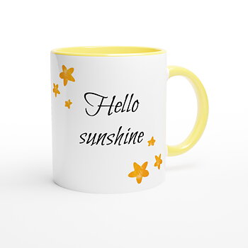 Mugg med text Hello sunshine