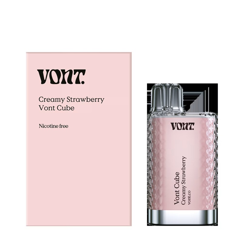 Nikotinfri Vont Cube - Creamy Strawberry  