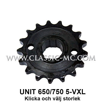 GEARBOX SPROCKET, 650/750 5-SPEED