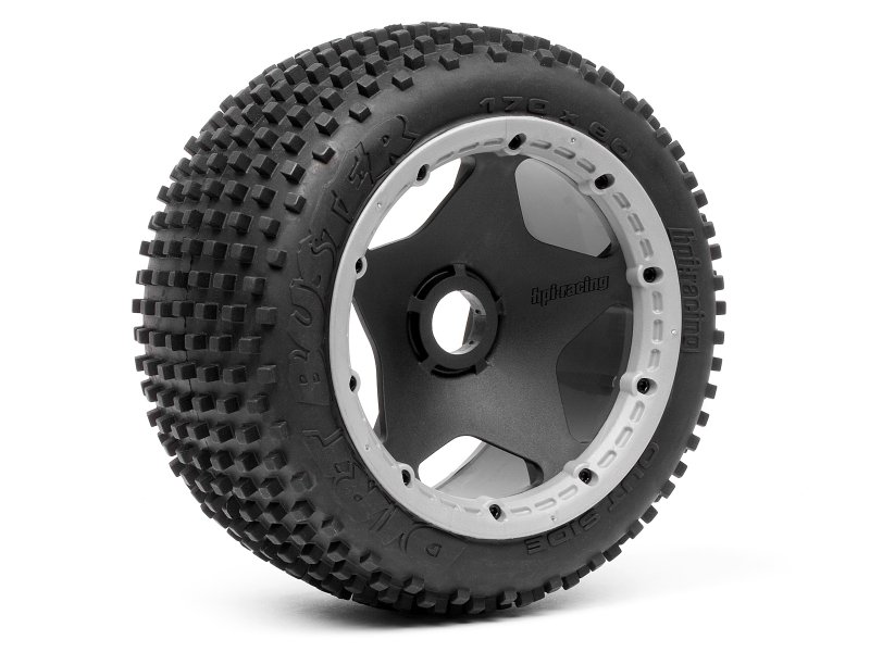 HPI HP4734 DIRT BUSTER BLOCK TIRE S COMPOUND on BLACK WHEEL - 2