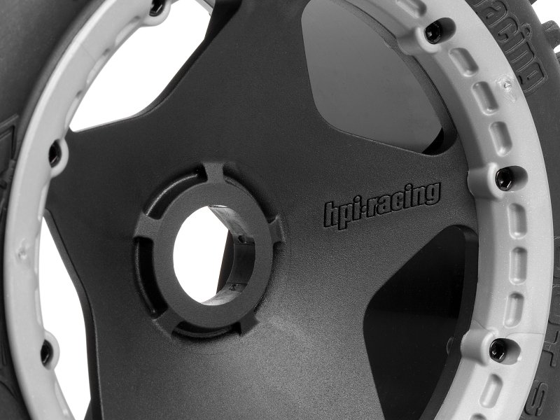 HPI HP4734 DIRT BUSTER BLOCK TIRE S COMPOUND on BLACK WHEEL - 5