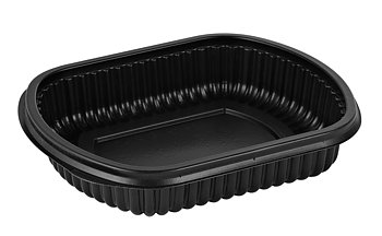 Mealbox 1-fack - svart 714ml