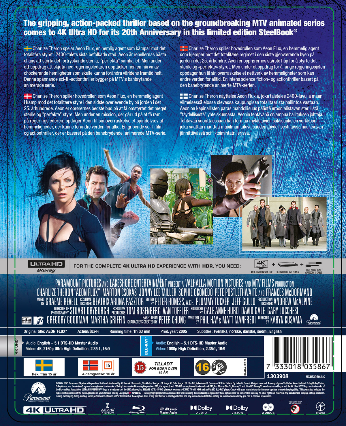 Aeon Flux (Limited Edition Steelbook) (4K Ultra HD + Blu-ray) - 2