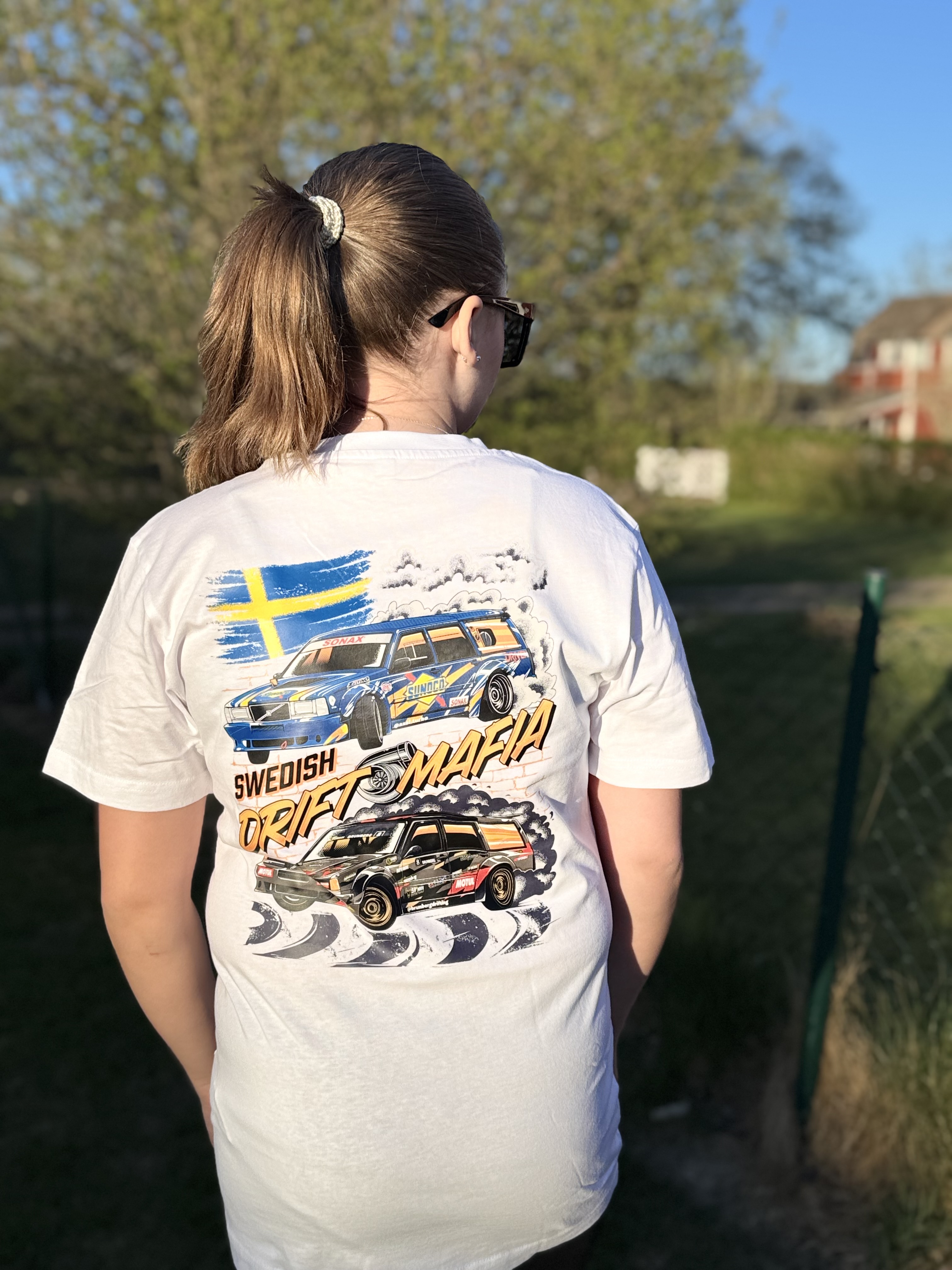 Swedish Drift Mafia T-shirt svart/vit  - 3