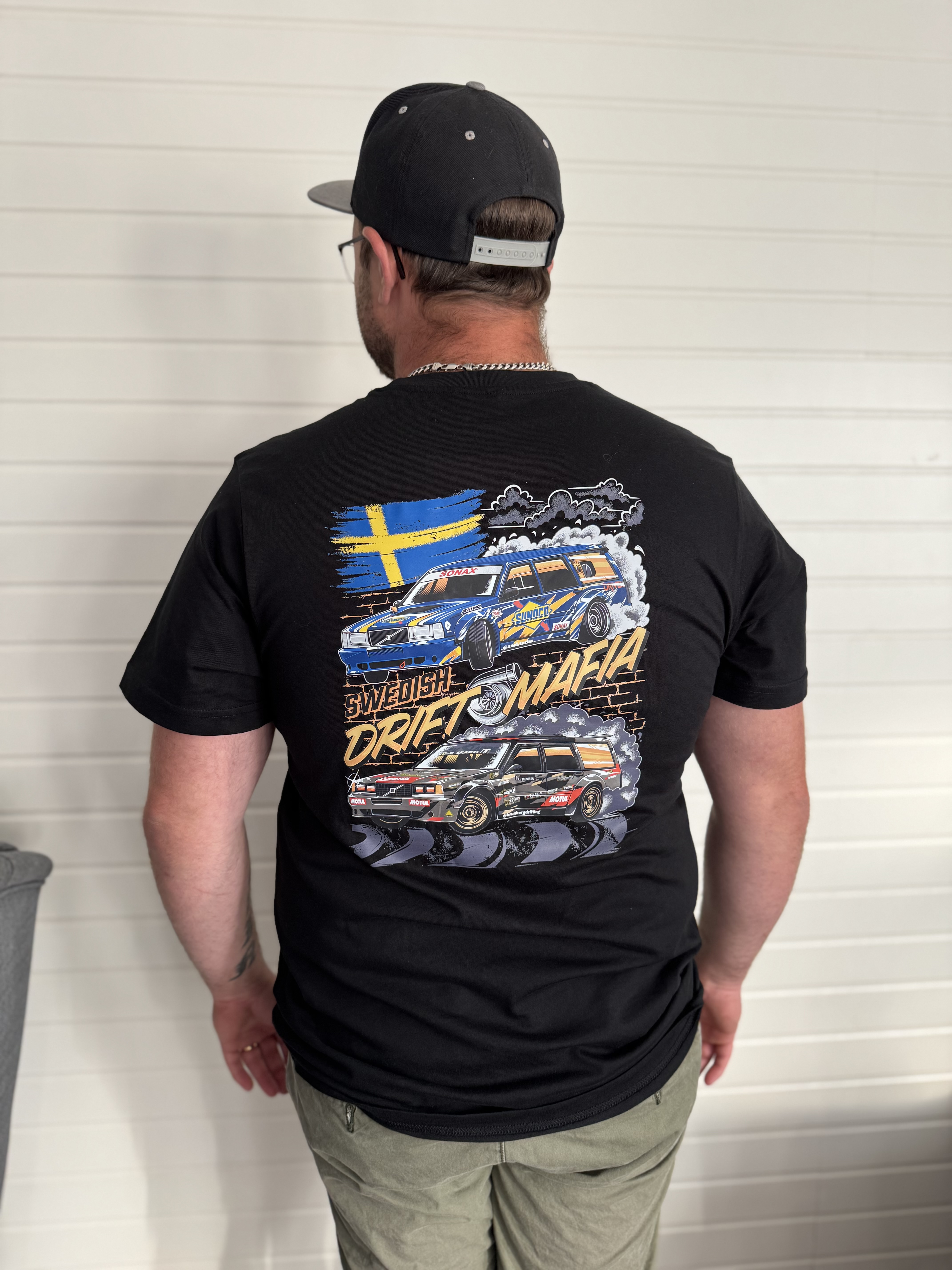 Swedish Drift Mafia T-shirt svart/vit  - 2