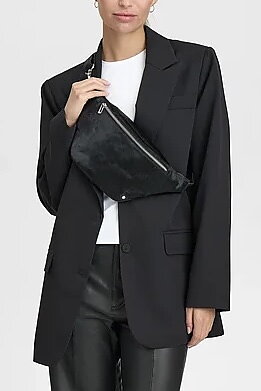 Depeche - Bumbag Cow Hair Black