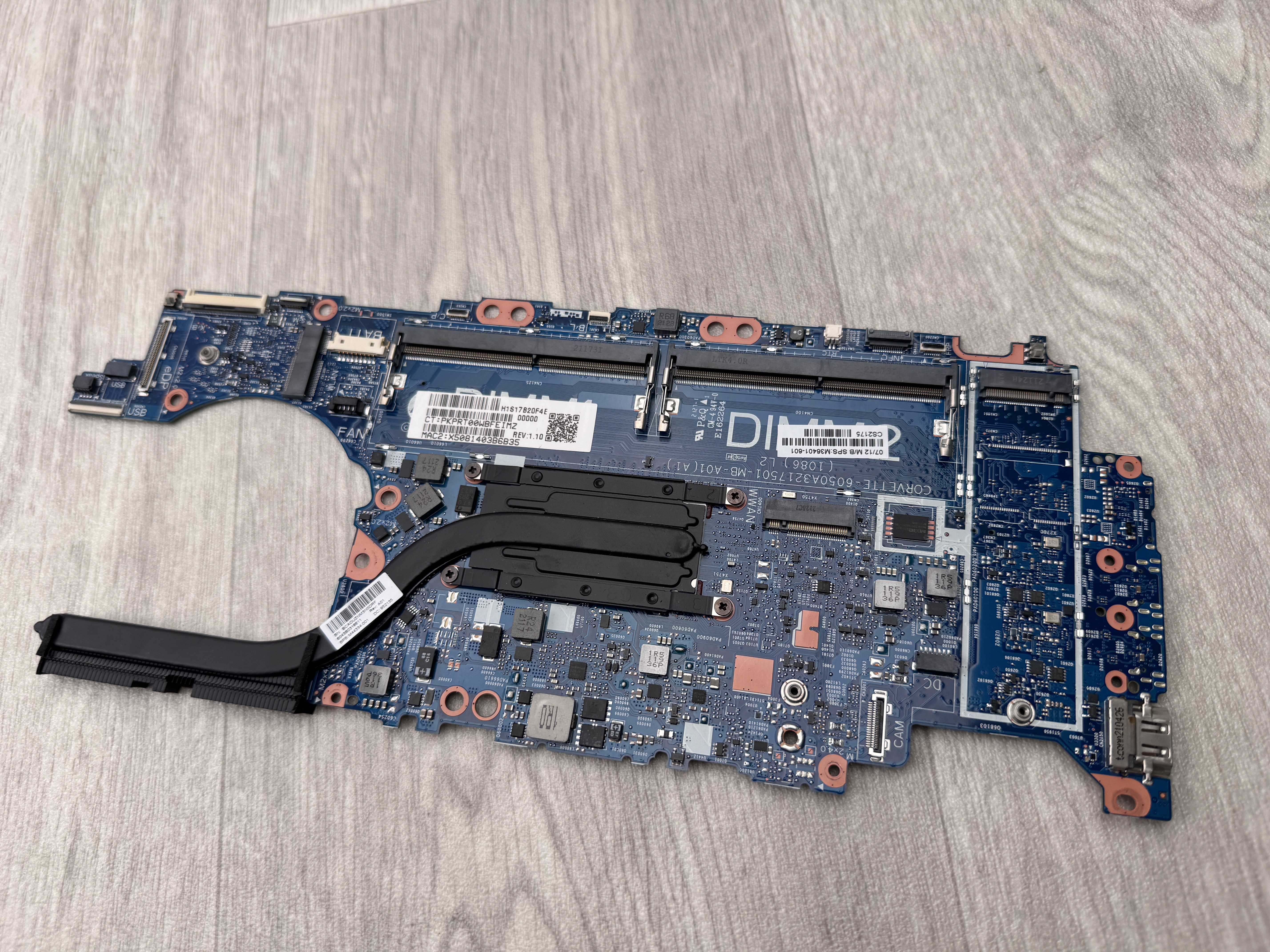 Moderkort HP EliteBook 830 G8 Core i5-1135G7 + Heatsink 358M8EA M36401-601