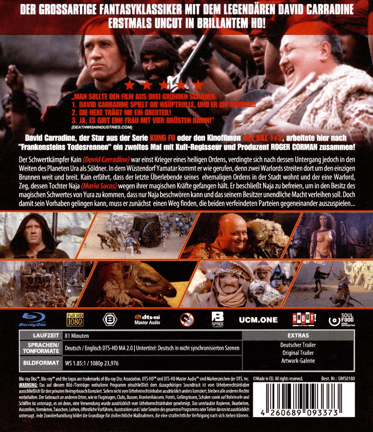 The Warrior and the Sorceress (ej svensk text) (Blu-ray) - 2
