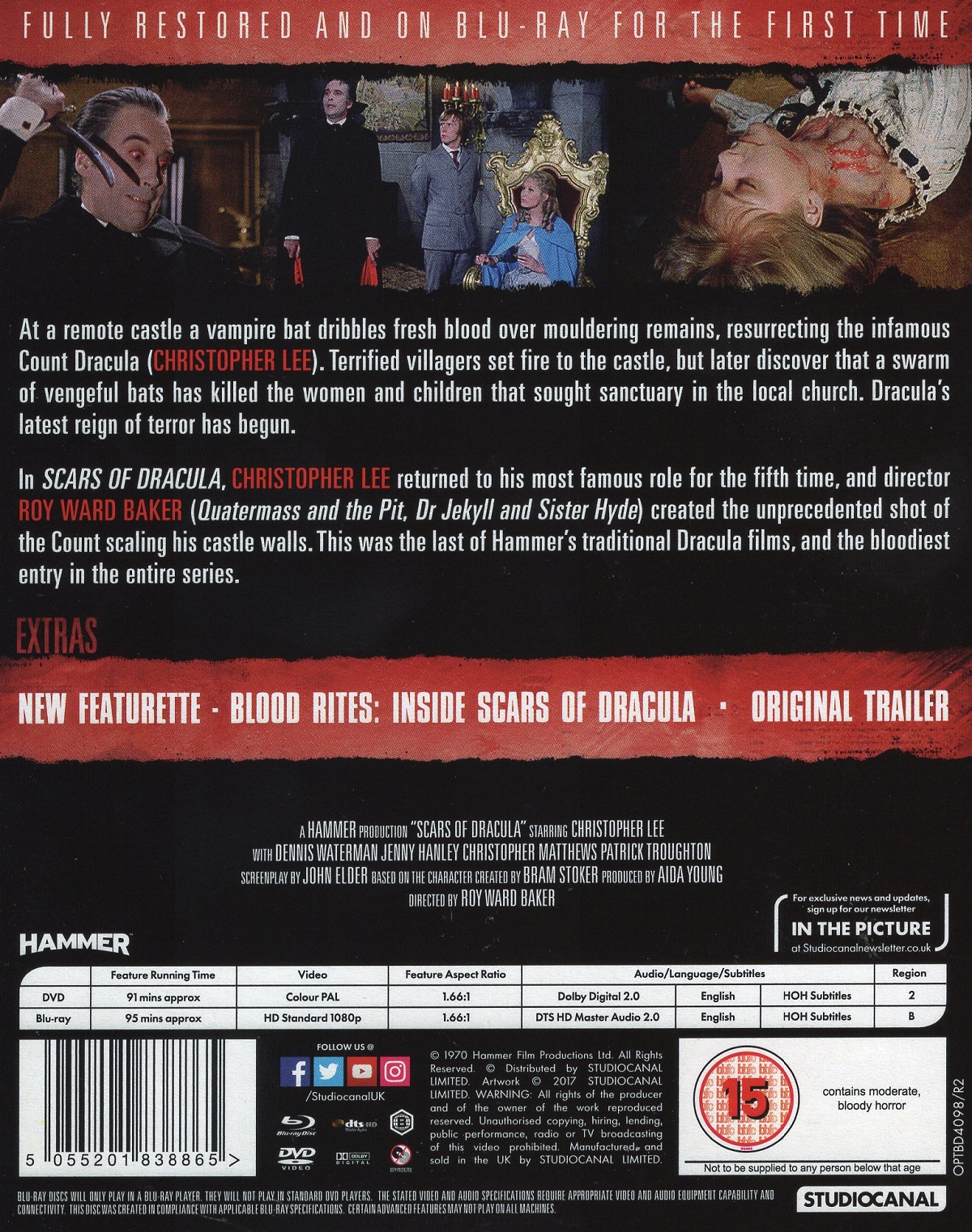 Scars of Dracula (ej svensk text) (Blu-ray + DVD) - 2