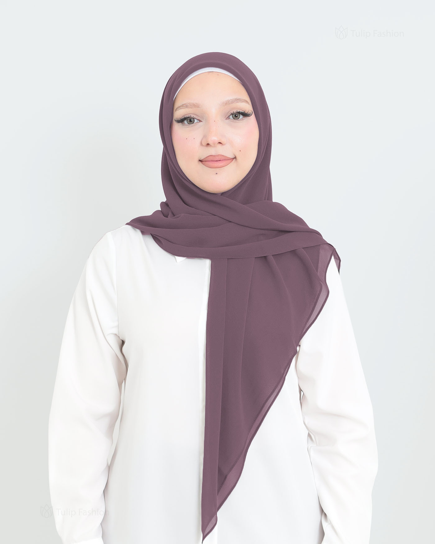 Hijab - Square Chiffon 120 cm - Violet