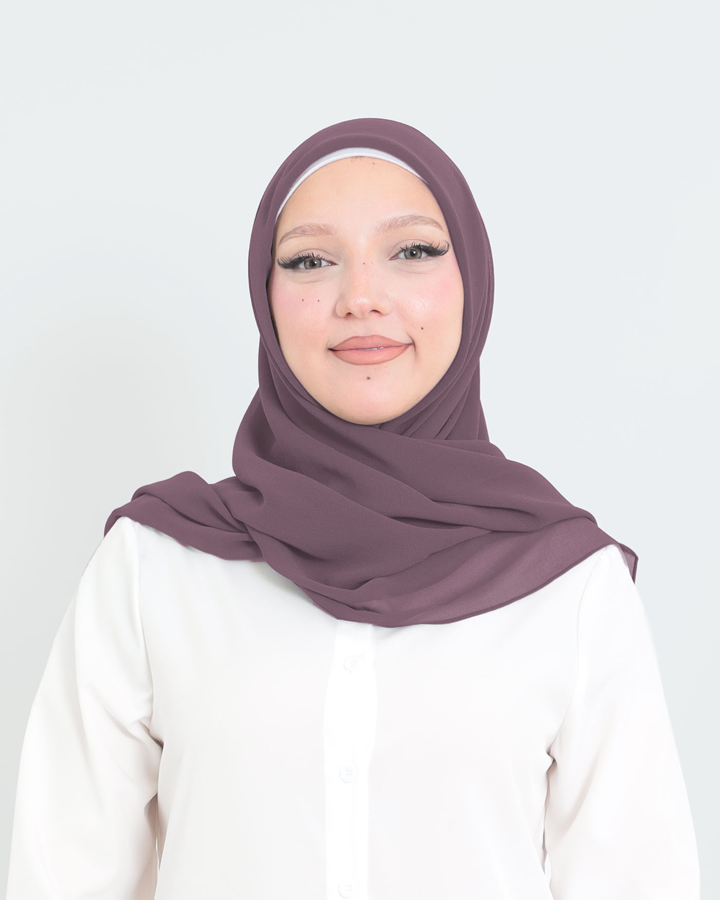 Hijab - Square Chiffon 120 cm - Violet - 3