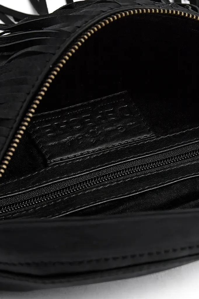 Depeche - Suede Bumbag Fringes Black - 4