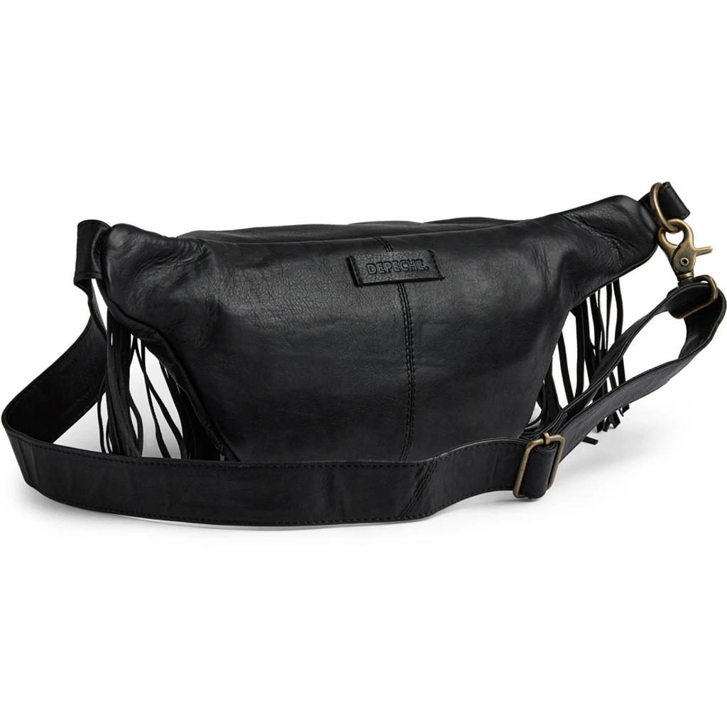 Depeche - Suede Bumbag Fringes Black - 3