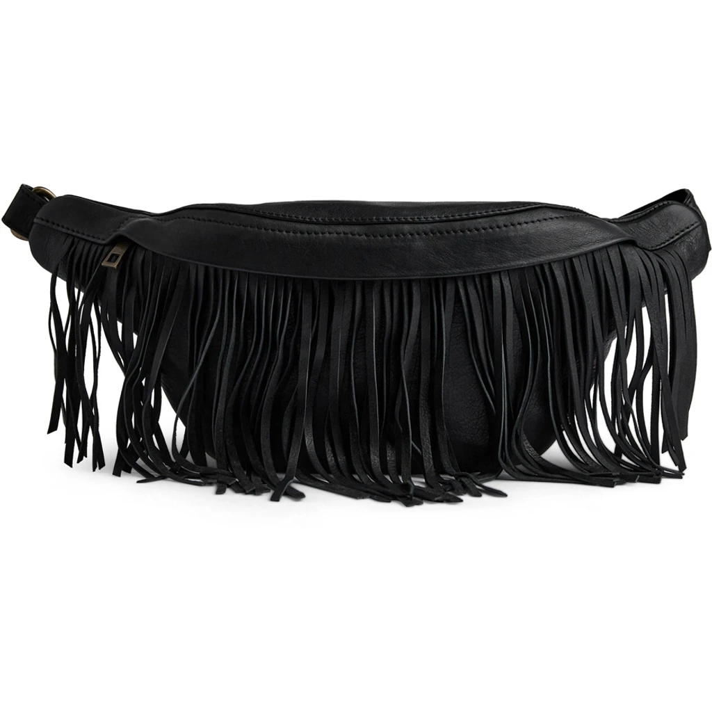 Depeche - Suede Bumbag Fringes Black - 2