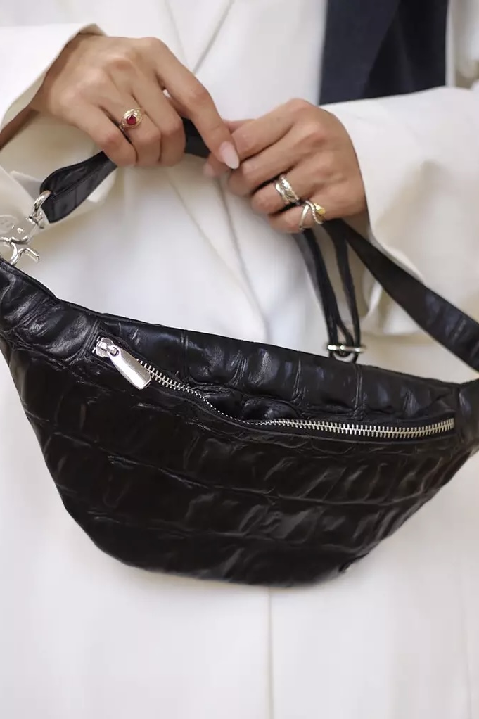 Depeche - Bumbag Croco Black - 5