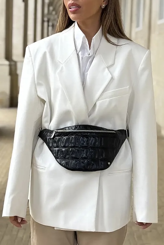 Depeche - Bumbag Croco Black - 4