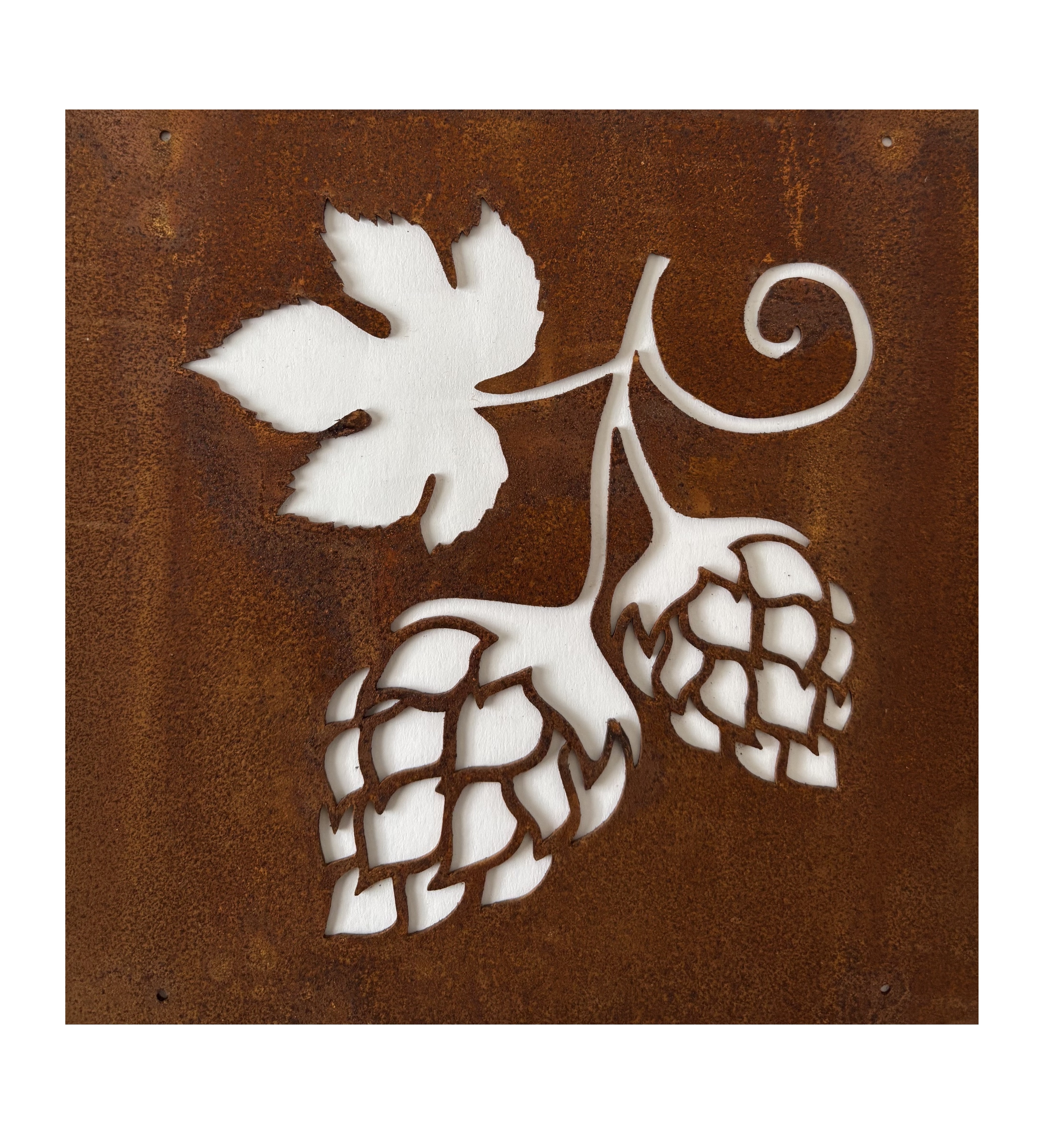 Rostig skylt till armeringsnät HUMLE 14 cm