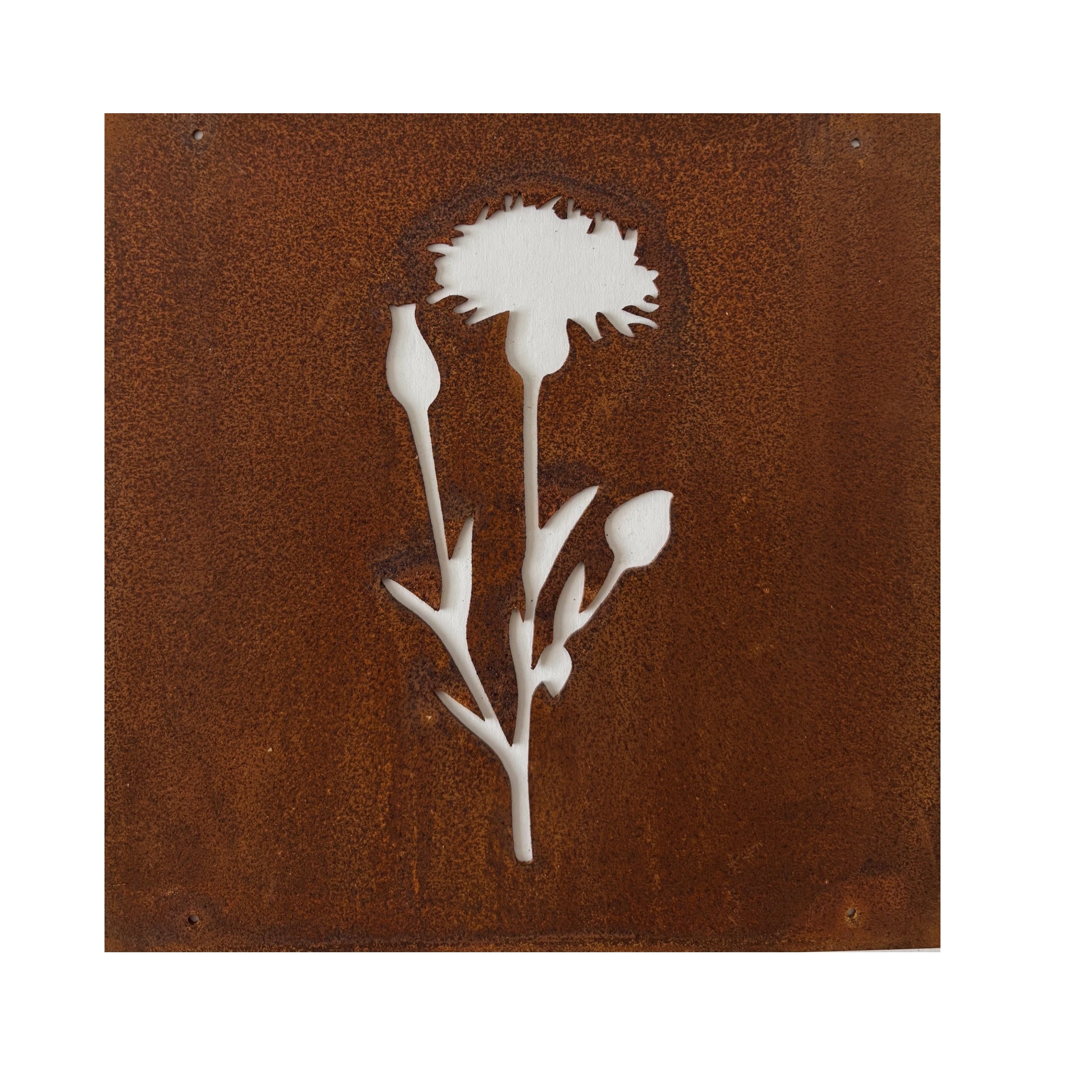 Rostig skylt till armeringsnät BLÅKLINT 14 cm