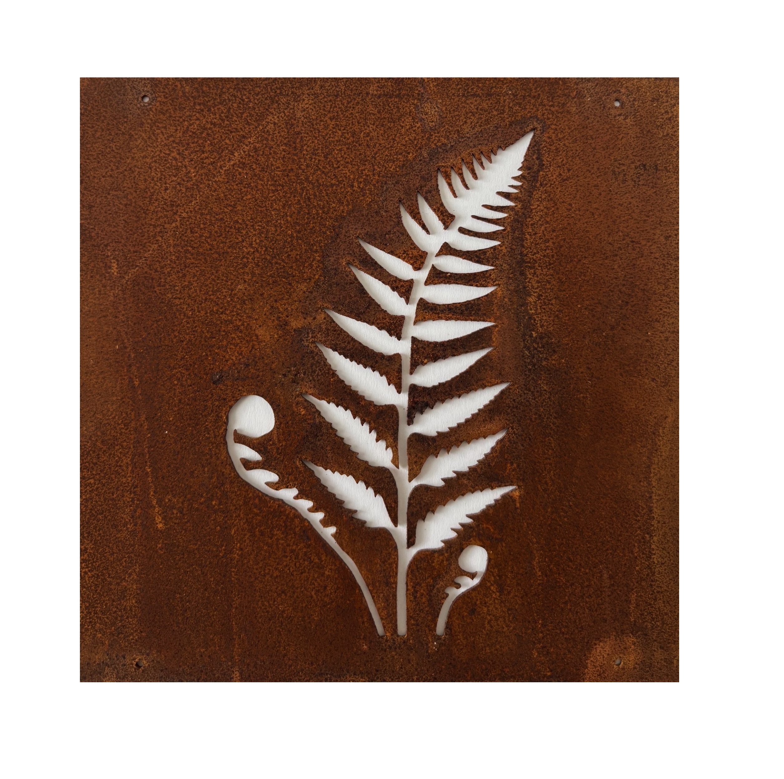 Rostig skylt till armeringsnät ORMBUNKE 14 cm