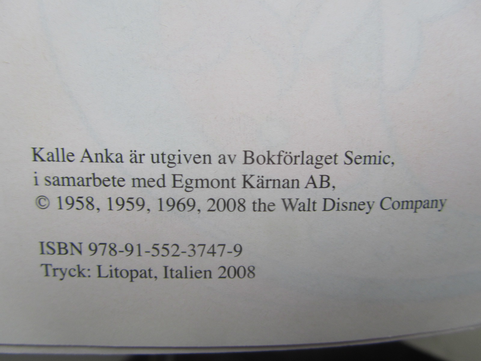 Kalle Anka Julbok 2008 - 2