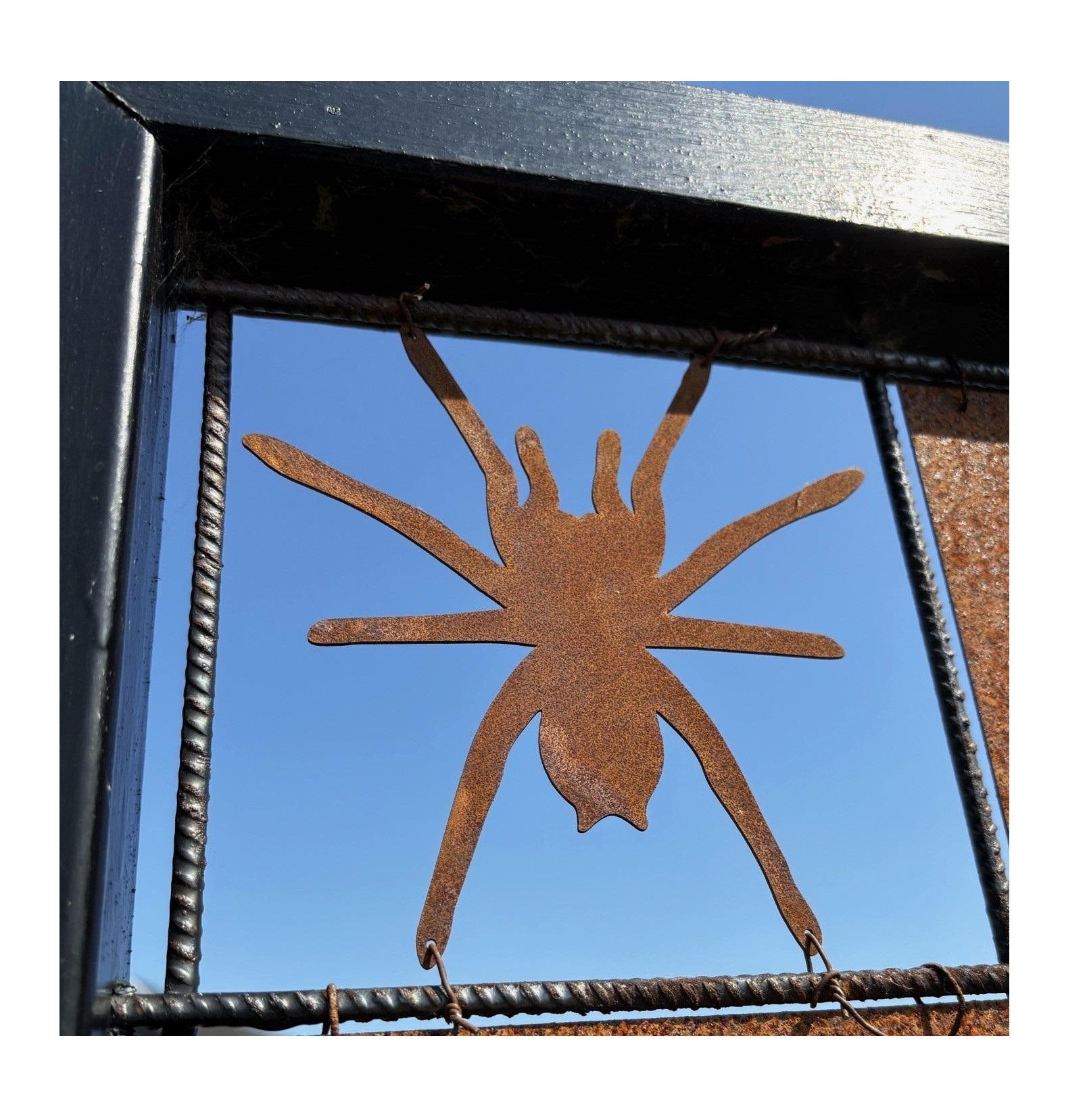 Rostig SPINDEL till armeringsnät 14 cm