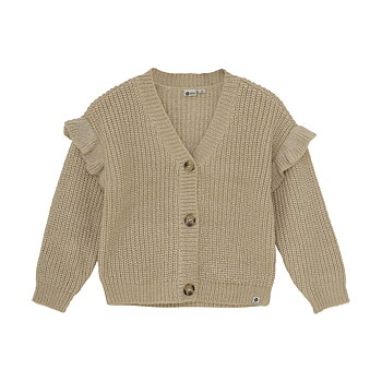 Fancy Knitted Cardigan Latte Sand