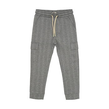 Stripe Cargo Pants Grey