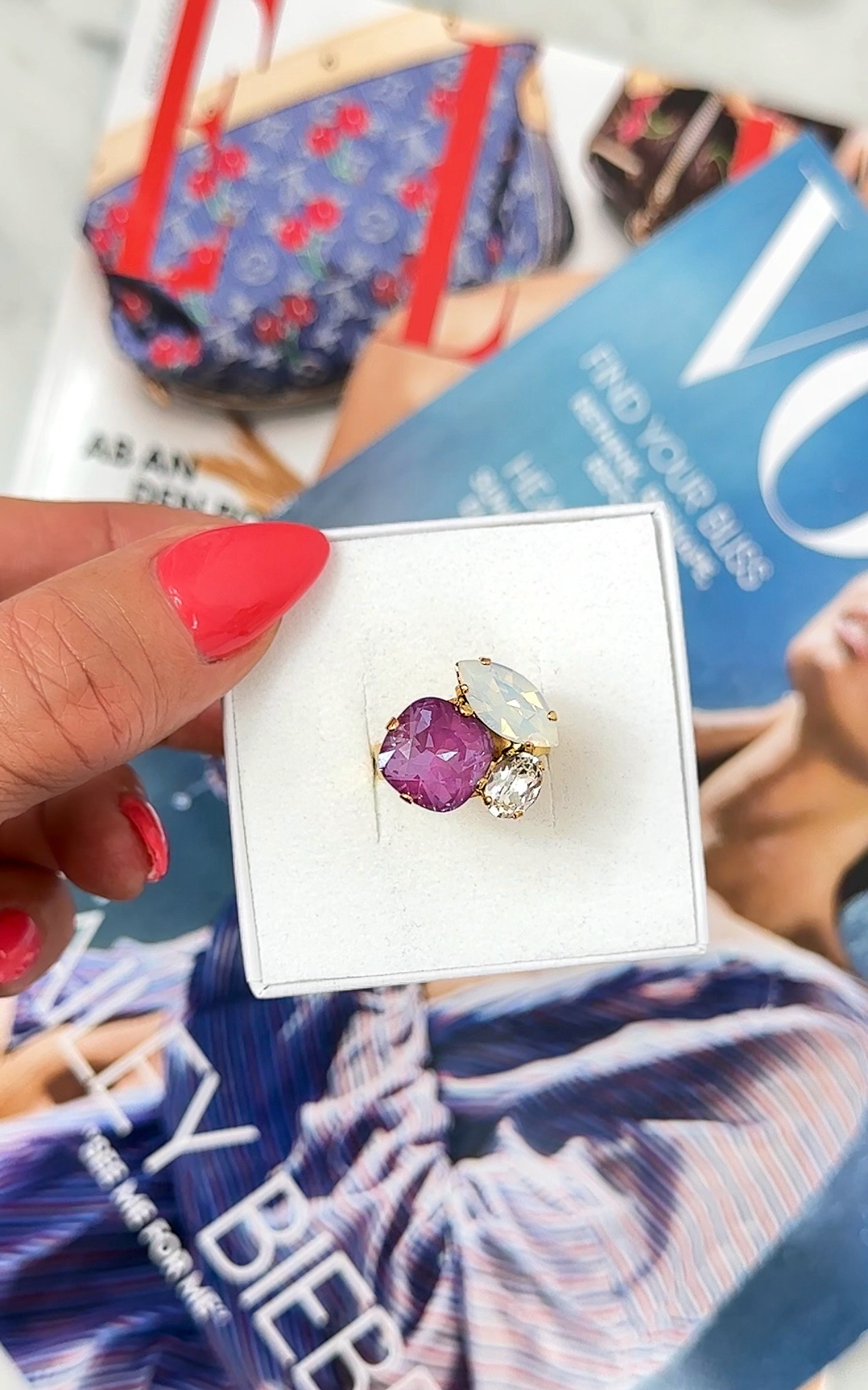 Ring Cruz Orchid combo Gold