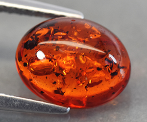 Magnífica piedra preciosa de ámbar suelta natural sin tratar con inclusiones únicas