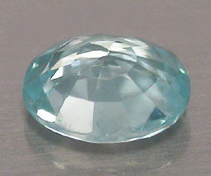 Impresionante piedra preciosa de circón azul suelto natural de corte ovalado de 0,45 ct - 2
