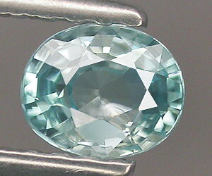 Impresionante piedra preciosa de circón azul suelto natural de corte ovalado de 0,45 ct