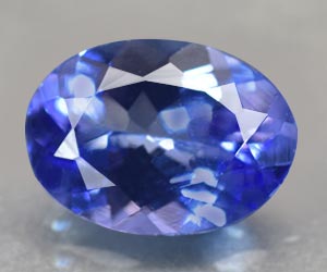 Impresionante gema de tanzanita natural suelta de primera calidad, de 0,90 ct.
