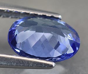 Impresionante gema de tanzanita natural suelta de primera calidad, de 0,90 ct. - 3