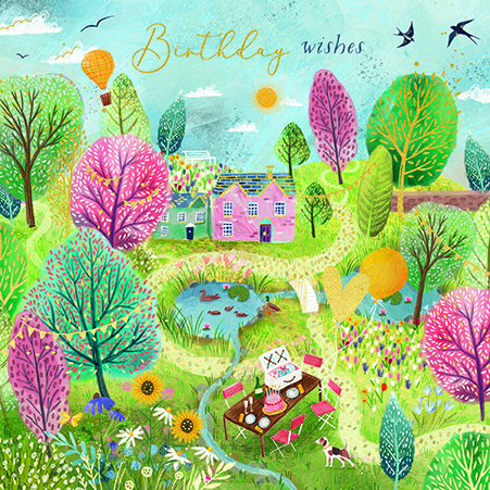 Birthday Picnic, Greeting Card
