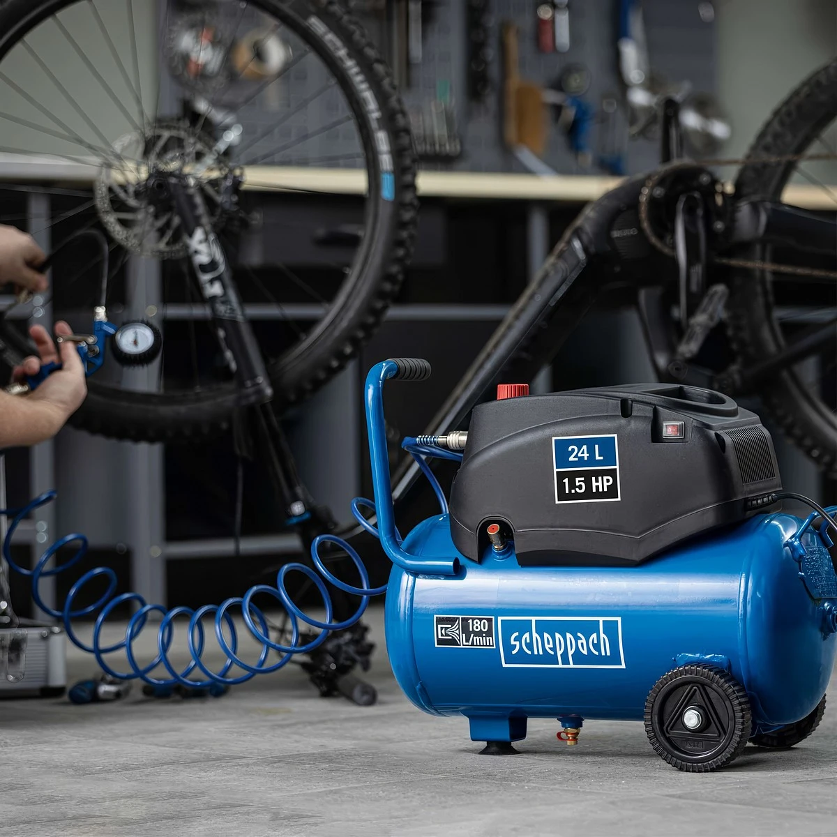 Kompressor 180L 1,2kW 24L oljefri - 2