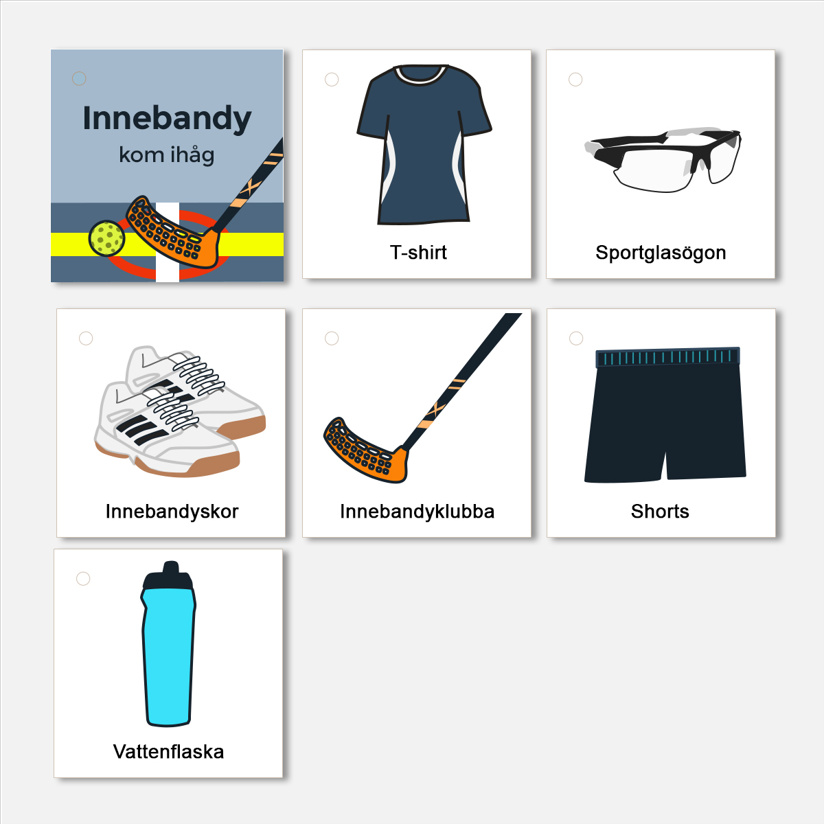 Kom-ihåg-knippa, Innebandy - 2