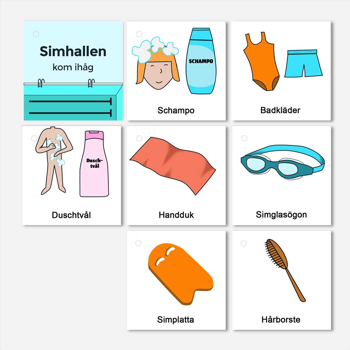 Kom-ihåg-knippa, Simhallen - 2