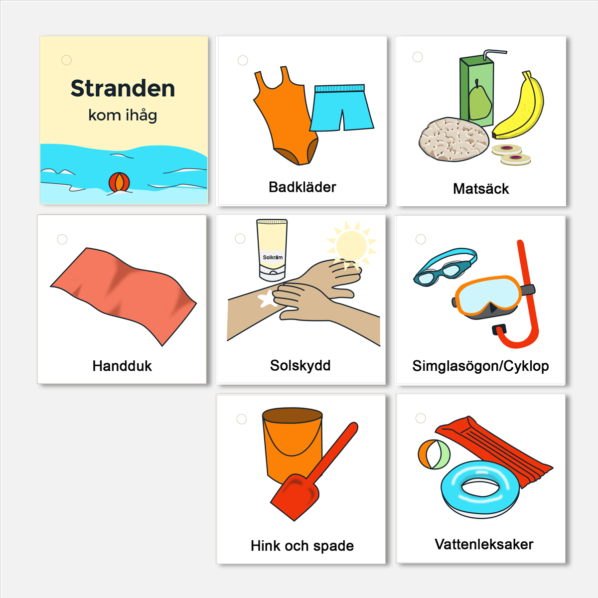 Kom-ihåg-knippa, Stranden - 2