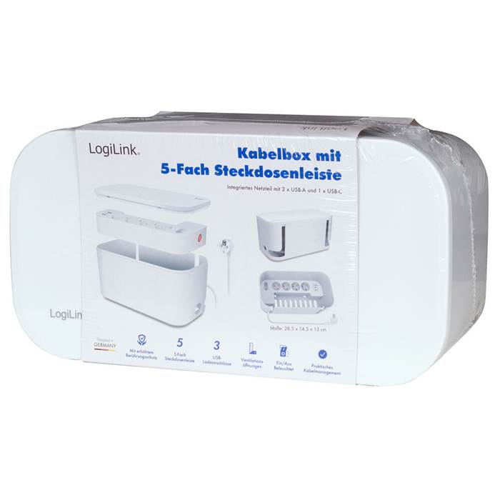 Kabelgömma med grenuttag vit - 5