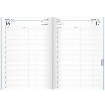 Kalender 2027 Tidjournal blå k