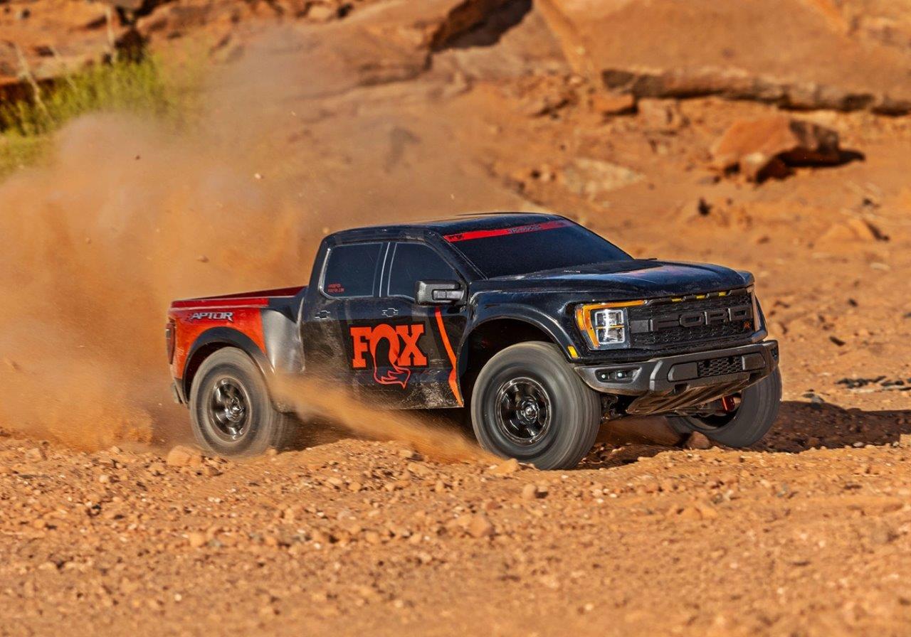Traxxas Ford F-150 Raptor-R VXL-4s Ultimate 4WD 1/10 RTR TQi LED Fox1 Svart - 7
