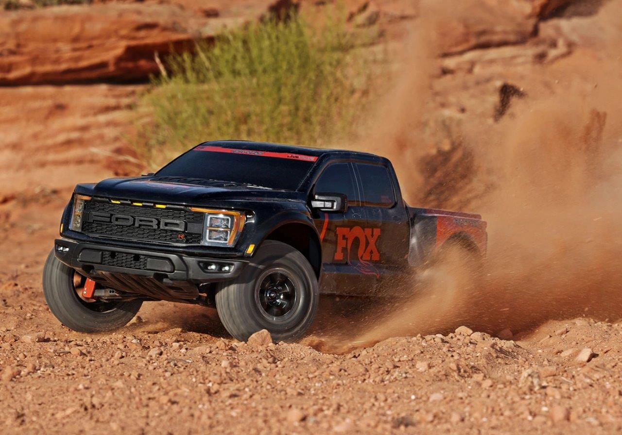 Traxxas Ford F-150 Raptor-R VXL-4s Ultimate 4WD 1/10 RTR TQi LED Fox1 Svart - 8