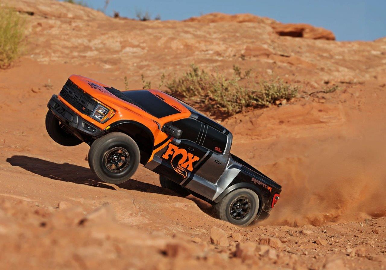 Traxxas Ford F-150 Raptor-R VXL-4s Ultimate 4WD 1/10 RTR TQi LED Fox2 Orange - 6