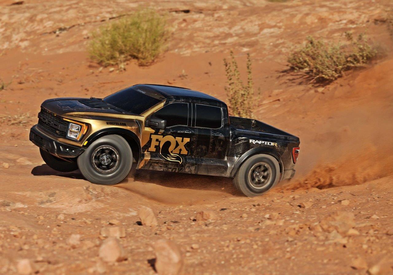 Traxxas Ford F-150 Raptor-R VXL-4s Ultimate 4WD 1/10 RTR TQi LED Fox SE Guld - 7