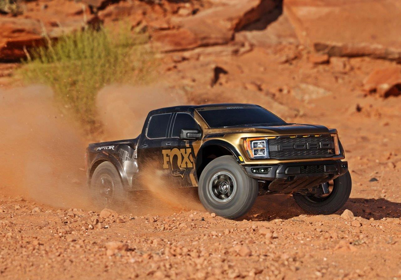 Traxxas Ford F-150 Raptor-R VXL-4s Ultimate 4WD 1/10 RTR TQi LED Fox SE Guld - 8