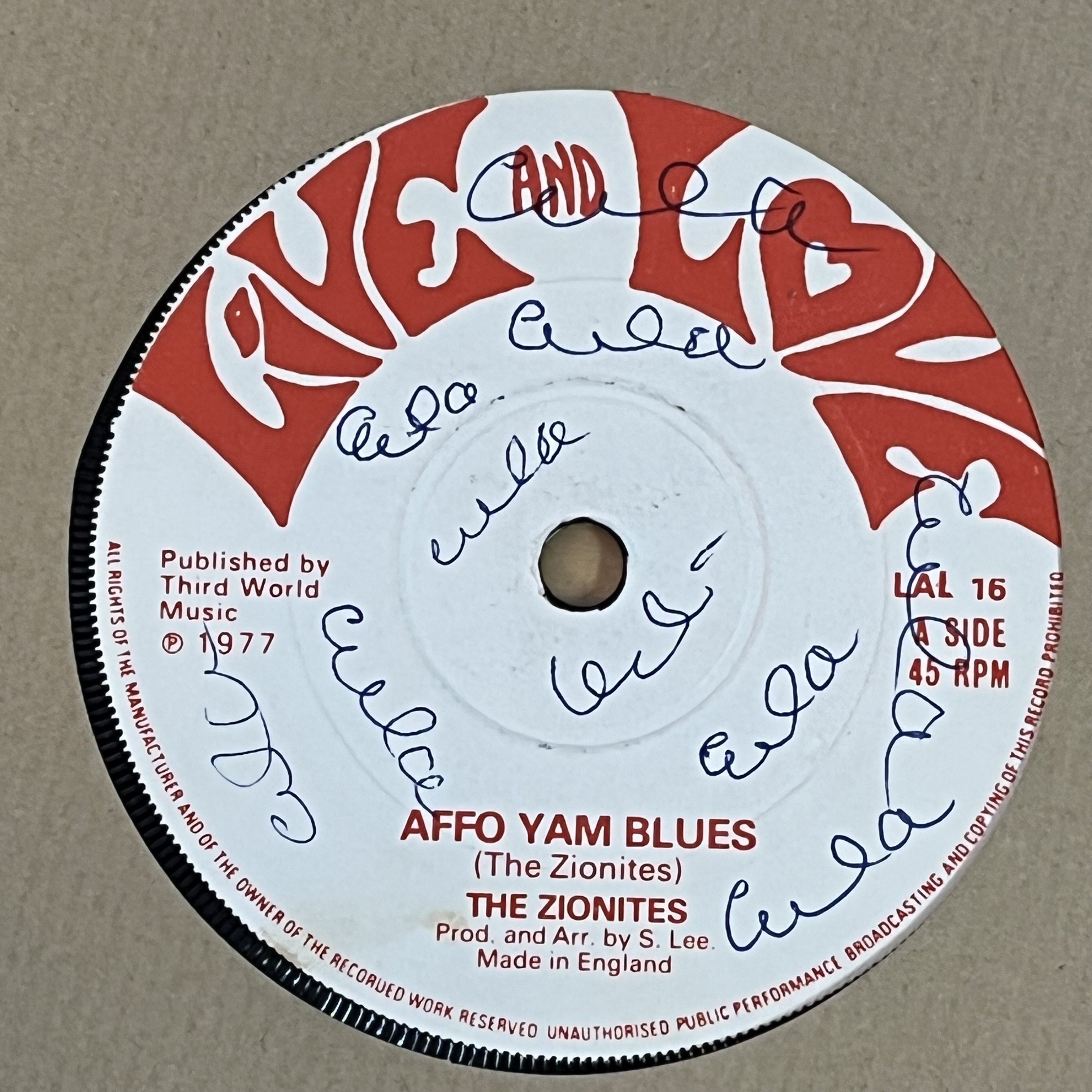 The Zionites – Affo Yam Blues