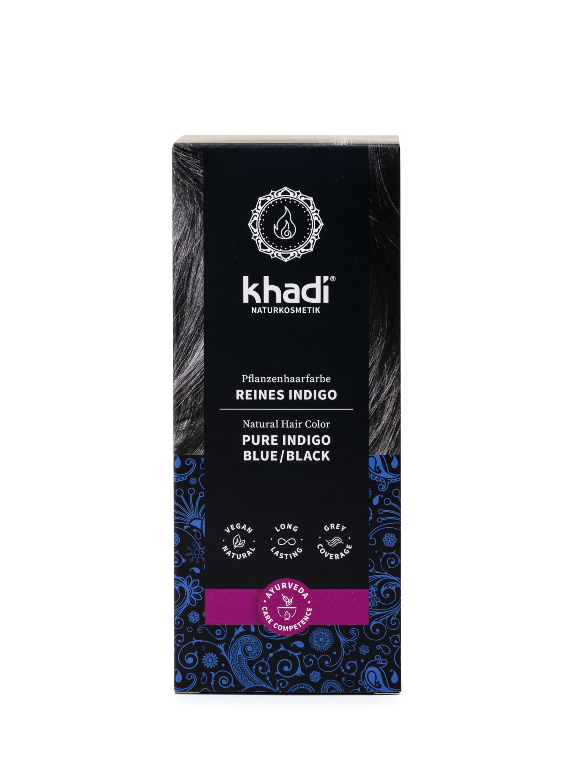 Natural Hårfärg Indigo, 100g, Khadi